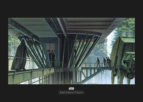 Wandbild - Star Wars Classic RMQ Endor Dock - Größe: 70 x 50 cm