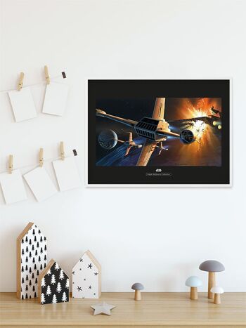 Papier peint - Star Wars Classic RMQ Endor Orbit War - Dimensions : 40 x 30 cm 5