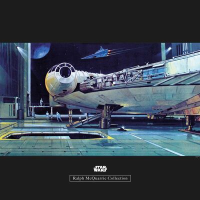 Murale - Star Wars Classic RMQ Falcon Hangar - Dimensioni: 50 x 40 cm