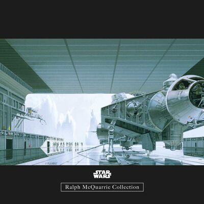 Murale - Navetta Hangar RMQ Star Wars Classic - Dimensioni: 40 x 30 cm