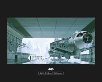 Papier Peint - Star Wars Classic RMQ Hangar Shuttle - Dimensions : 50 x 40 cm 1