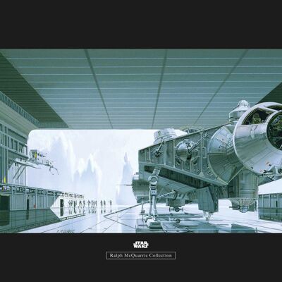 Wandbild - Star Wars Classic RMQ Hangar Shuttle - Größe: 70 x 50 cm