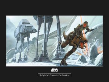 Peinture murale - Star Wars Classic RMQ Hoth Battle Ground - Taille : 40 x 30 cm 1