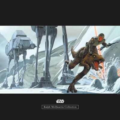 Wandbild - Star Wars Classic RMQ Hoth Battle Ground - Größe: 50 x 40 cm