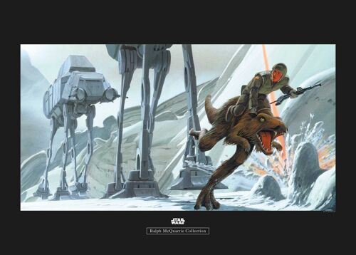 Wandbild - Star Wars Classic RMQ Hoth Battle Ground - Größe: 70 x 50 cm