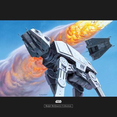 Wandbild - Star Wars Classic RMQ Hoth Battle AT-AT - Größe: 70 x 50 cm