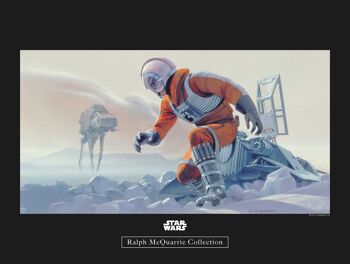 Papier peint - Star Wars Classic RMQ Hoth Battle Pilot - Dimensions : 40 x 30 cm 1