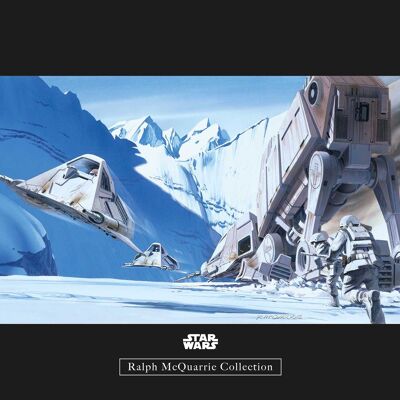 Wandbild - Star Wars Classic RMQ Hoth Battle Snowspeeder - Größe: 40 x 30 cm