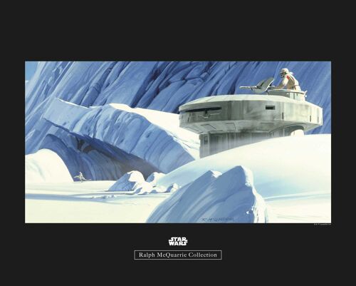 Wandbild - Star Wars Classic RMQ Hoth Echo Base - Größe: 50 x 40 cm