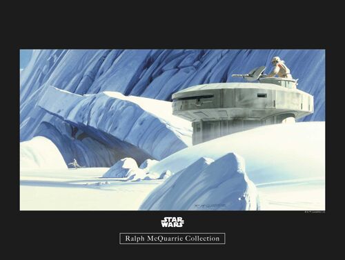 Wandbild - Star Wars Classic RMQ Hoth Echo Base - Größe: 40 x 30 cm