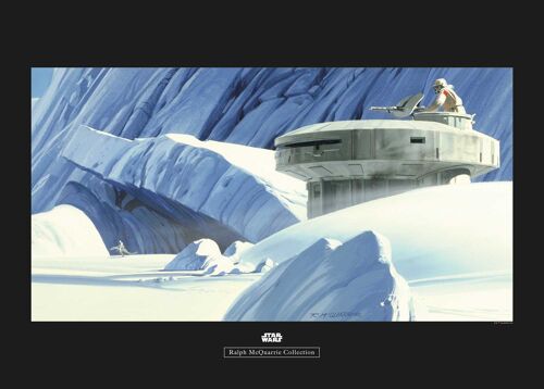 Wandbild - Star Wars Classic RMQ Hoth Echo Base - Größe: 70 x 50 cm