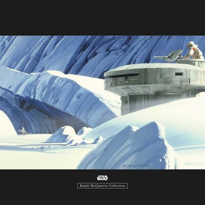 Wandbild - Star Wars Classic RMQ Hoth Echo Base - Größe: 70 x 50 cm