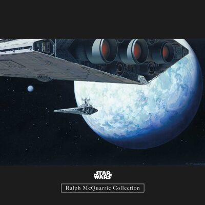 Wandbild - Star Wars Classic RMQ Hoth Orbit - Größe: 40 x 30 cm