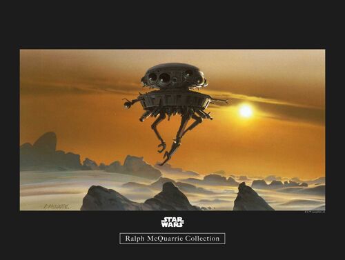 Wandbild - Star Wars Classic RMQ Hoth Probe Droid - Größe: 40 x 30 cm