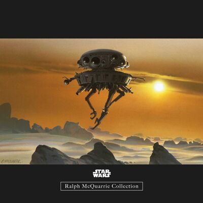Murale - Star Wars Classic RMQ Hoth Probe Droid - Dimensioni: 40 x 30 cm