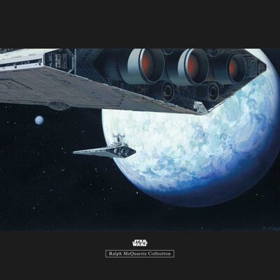 Murale - Star Wars Classic RMQ Hoth Orbit - Dimensioni: 70 x 50 cm