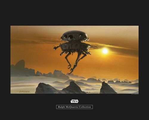 Wandbild - Star Wars Classic RMQ Hoth Probe Droid - Größe: 50 x 40 cm