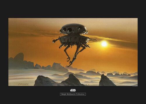 Wandbild - Star Wars Classic RMQ Hoth Probe Droid - Größe: 70 x 50 cm