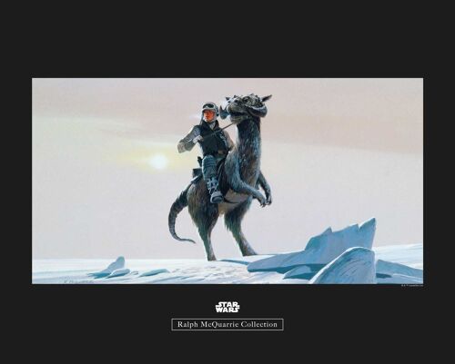 Wandbild - Star Wars Classic RMQ Hoth Tauntaun - Größe: 50 x 40 cm