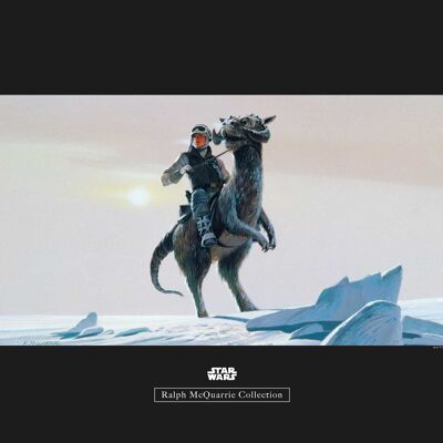 Wandbild - Star Wars Classic RMQ Hoth Tauntaun - Größe: 50 x 40 cm