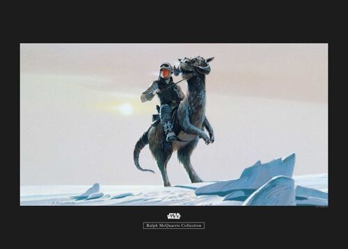 Wandbild - Star Wars Classic RMQ Hoth Tauntaun - Größe: 70 x 50 cm