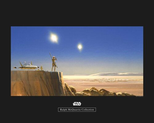 Wandbild - Star Wars Classic RMQ Mos Eisley Edge - Größe: 50 x 40 cm