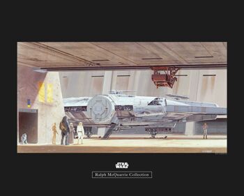 Murale - Star Wars Classic RMQ Mos Eisley Hangar - Dimensions : 50 x 40 cm 1