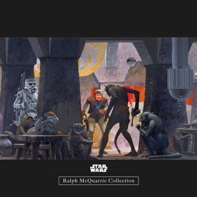 Peinture murale - Star Wars Classic RMQ Mos Eisley Streets - Dimensions : 40 x 30 cm