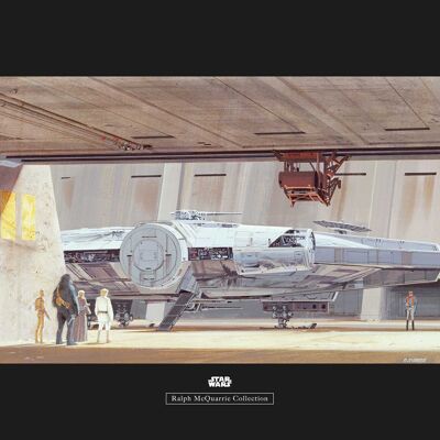 Wandbild - Star Wars Classic RMQ Mos Eisley Hangar - Größe: 70 x 50 cm
