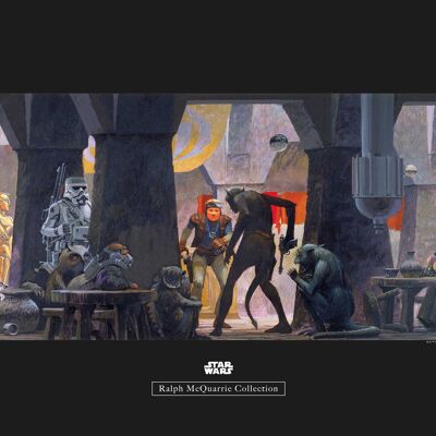 Murale - Star Wars Classic RMQ Mos Eisley Streets - Dimensioni: 50 x 40 cm