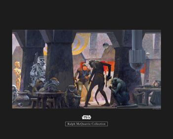 Peinture murale - Star Wars Classic RMQ Mos Eisley Streets - Dimensions : 50 x 40 cm 1