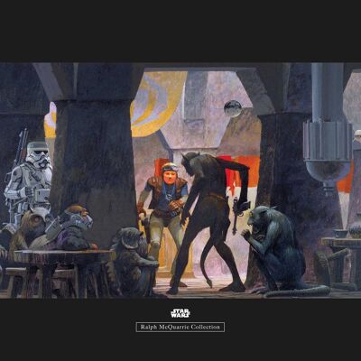 Murale - Star Wars Classic RMQ Mos Eisley Streets - Dimensioni: 70 x 50 cm