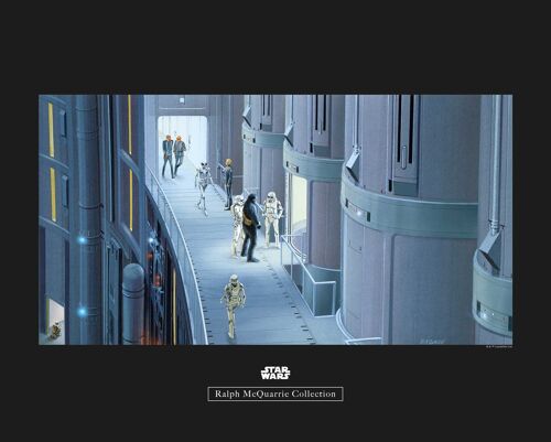 Wandbild - Star Wars Classic RMQ Prison Elevator - Größe: 50 x 40 cm