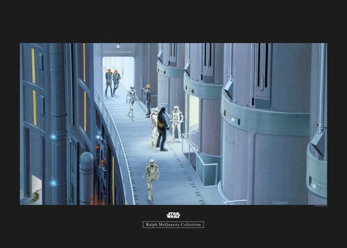 Wandbild - Star Wars Classic RMQ Prison Elevator - Größe: 70 x 50 cm