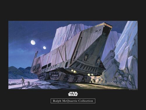 Wandbild - Star Wars Classic RMQ Sandcrawler - Größe: 40 x 30 cm