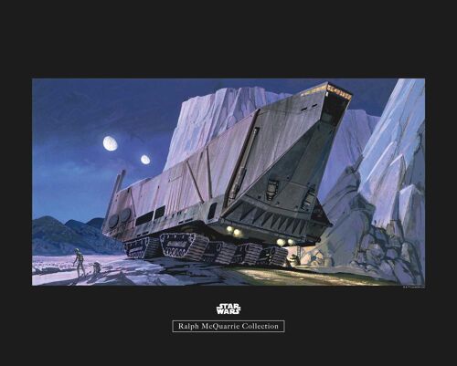Wandbild - Star Wars Classic RMQ Sandcrawler - Größe: 50 x 40 cm
