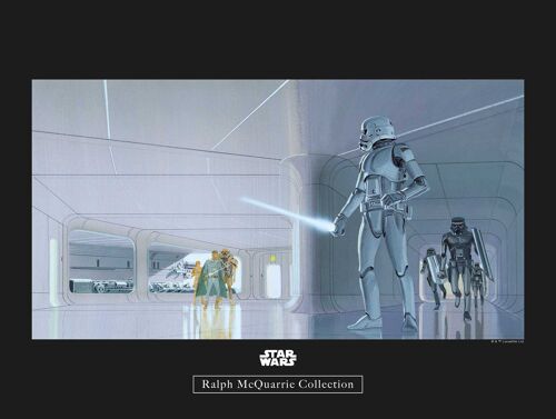 Wandbild - Star Wars Classic RMQ Stormtrooper Hallway - Größe: 40 x 30 cm