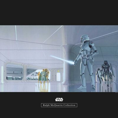 Murale - Star Wars Classic RMQ Stormtrooper Corridoio - Dimensioni: 50 x 40 cm