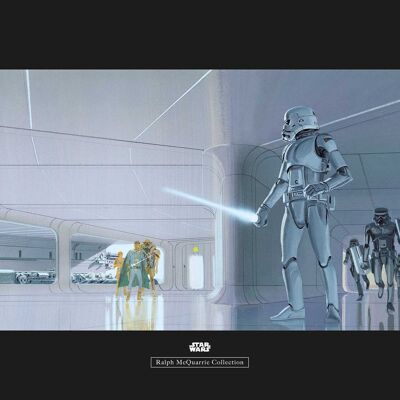Wandbild - Star Wars Classic RMQ Stormtrooper Hallway - Größe: 70 x 50 cm