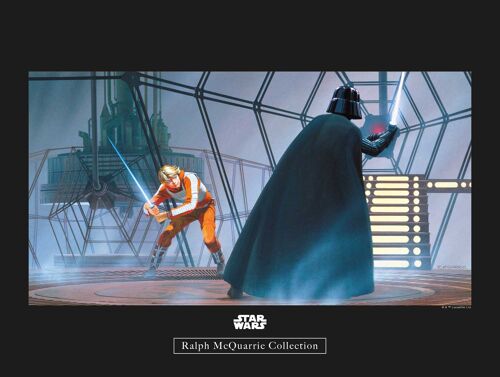 Wandbild - Star Wars Classic RMQ Vader Luke Carbonit Room - Größe: 40 x 30 cm