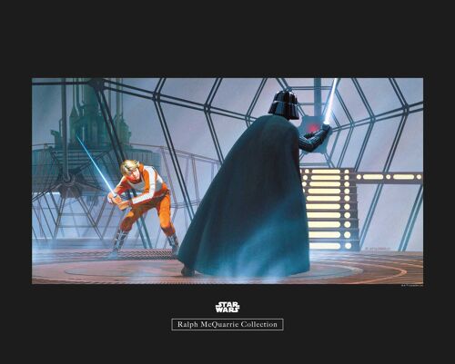 Wandbild - Star Wars Classic RMQ Vader Luke Carbonit Room - Größe: 50 x 40 cm