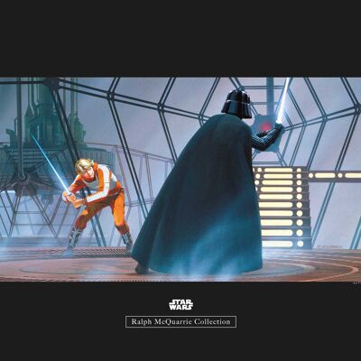 Wandbild - Star Wars Classic RMQ Vader Luke Carbonit Room - Größe: 50 x 40 cm