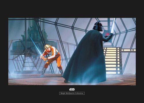 Wandbild - Star Wars Classic RMQ Vader Luke Carbonit Room - Größe: 70 x 50 cm