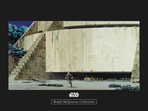 Wandbild - Star Wars Classic RMQ Yavin Temple - Größe: 40 x 30 cm
