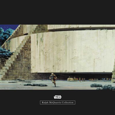 Wandbild - Star Wars Classic RMQ Yavin Temple - Größe: 50 x 40 cm