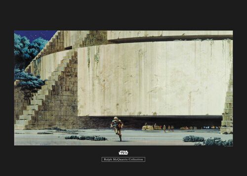 Wandbild - Star Wars Classic RMQ Yavin Temple - Größe: 70 x 50 cm