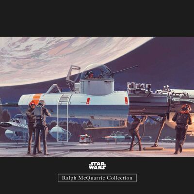 Wandbild - Star Wars Classic RMQ Yavin Hangar - Größe: 40 x 30 cm