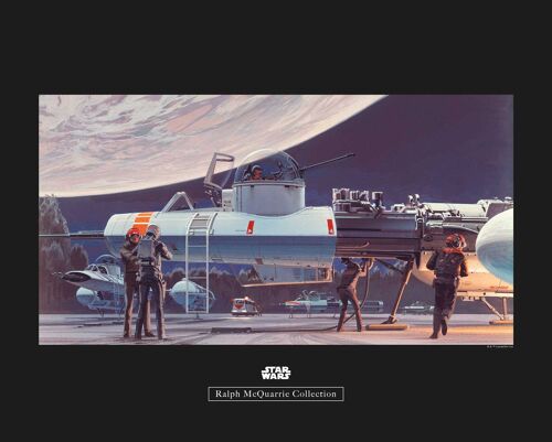 Wandbild - Star Wars Classic RMQ Yavin Hangar - Größe: 50 x 40 cm