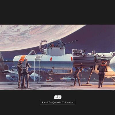 Wandbild - Star Wars Classic RMQ Yavin Hangar - Größe: 50 x 40 cm
