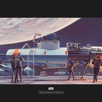 Wandbild - Star Wars Classic RMQ Yavin Hangar - Größe: 70 x 50 cm